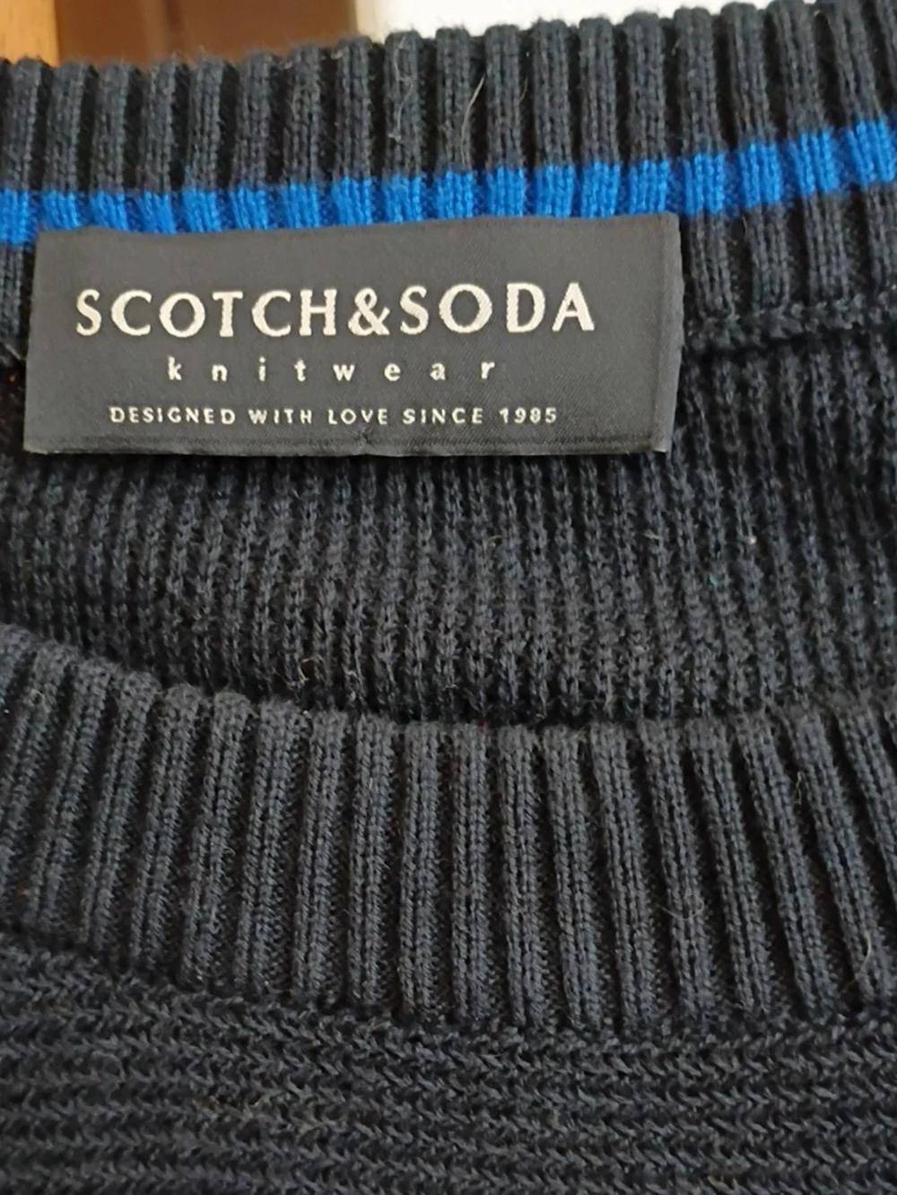 Scotch & Soda Cotton Rib Knit Striped Sweater Crew Neck Men sz L
